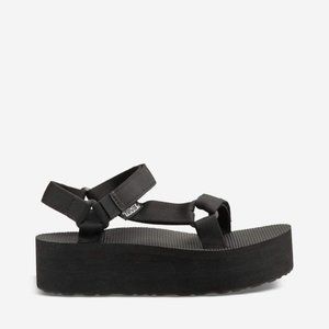 Teva Black Universal Flatform Sandals Size 8